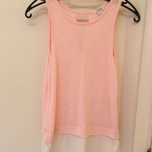 Adorable J Crew silk layered tank, worn once!